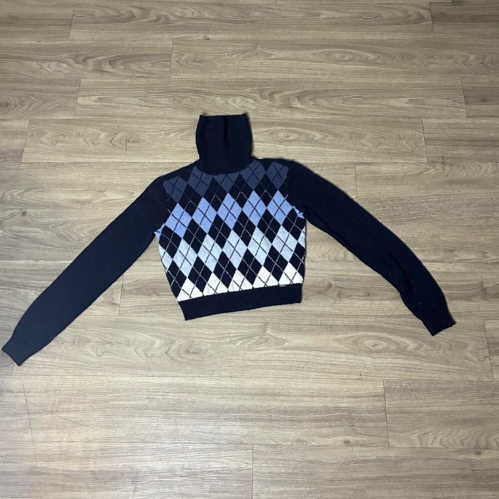 Hollister-co Women's Navy and Blue Jumper